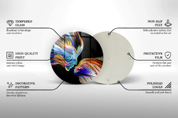 Protection plaque induction Baiser abstraction