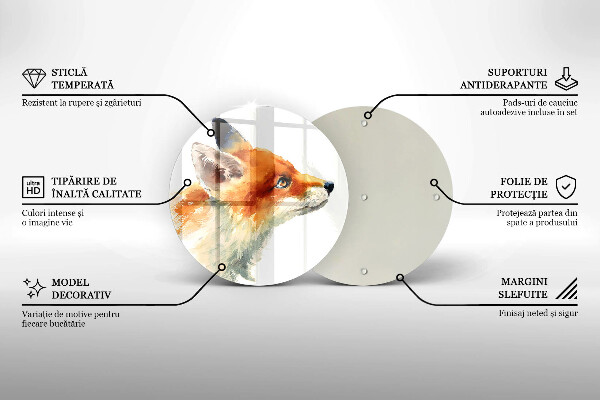 Protection plaque induction Renard peint