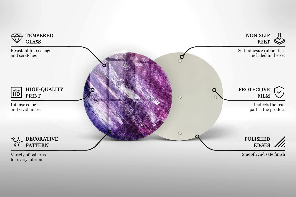 Protection plaque induction Peinture abstraite