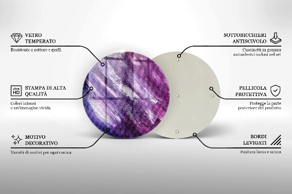 Protection plaque induction Peinture abstraite