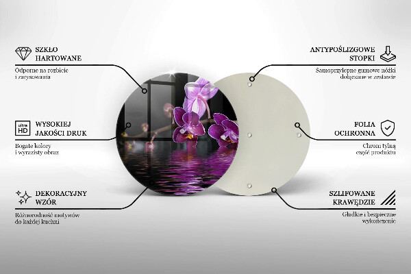 Protection plaque induction Eau zen d'orchidée