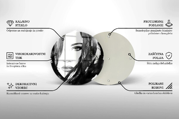 Protection plaque induction Visage de femme