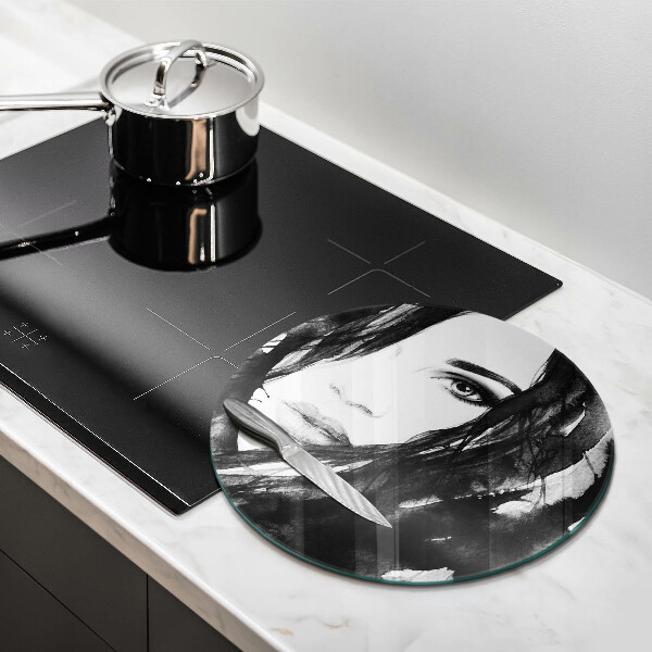 Protection plaque induction Visage de femme