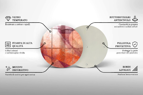 Protection plaque induction Art abstrait