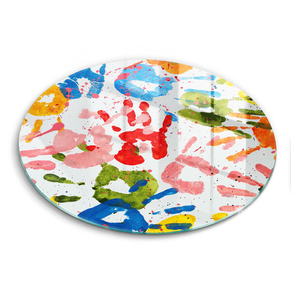 Protection plaque induction Traces de mains d'enfants