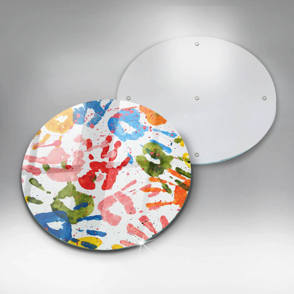 Protection plaque induction Traces de mains d'enfants