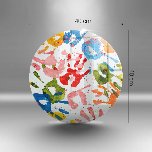 Protection plaque induction Traces de mains d'enfants