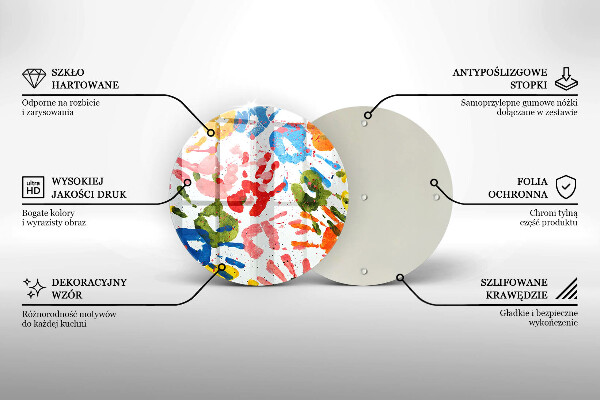 Protection plaque induction Traces de mains d'enfants