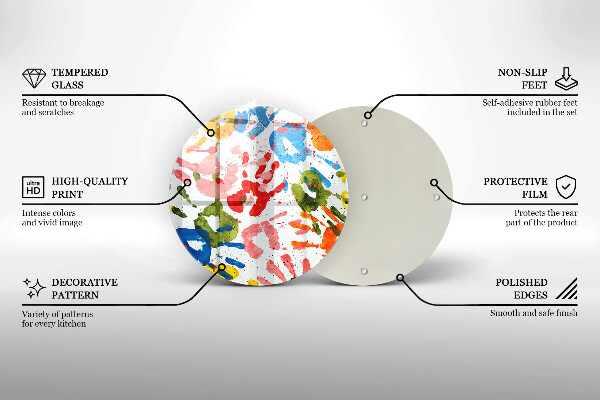 Protection plaque induction Traces de mains d'enfants