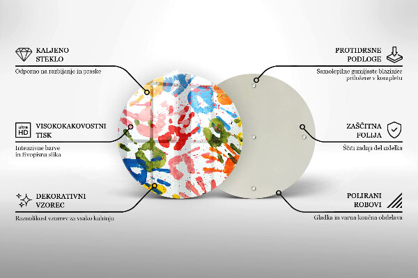 Protection plaque induction Traces de mains d'enfants