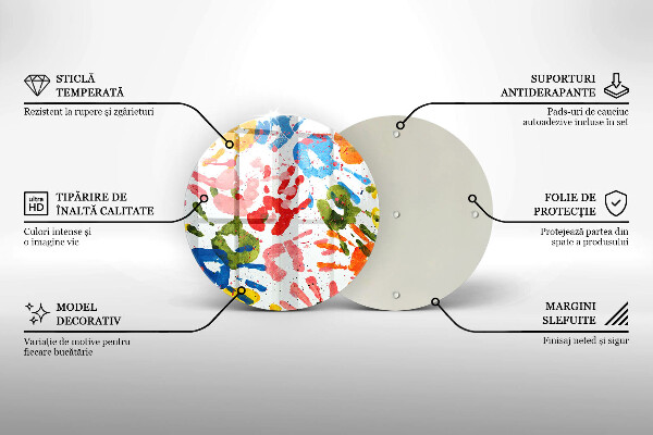 Protection plaque induction Traces de mains d'enfants