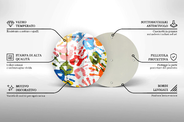 Protection plaque induction Traces de mains d'enfants