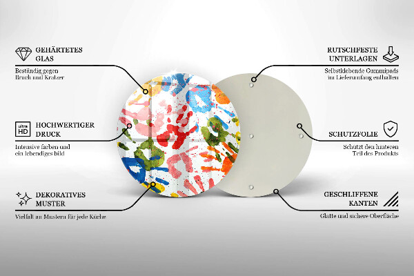 Protection plaque induction Traces de mains d'enfants