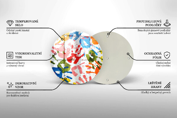 Protection plaque induction Traces de mains d'enfants