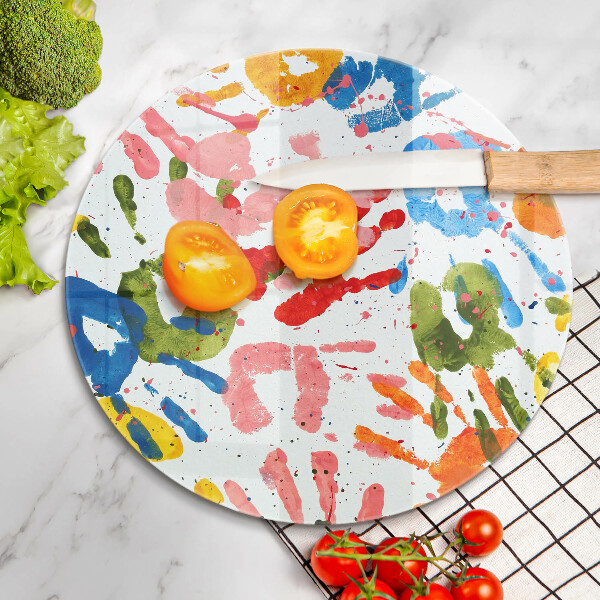 Protection plaque induction Traces de mains d'enfants