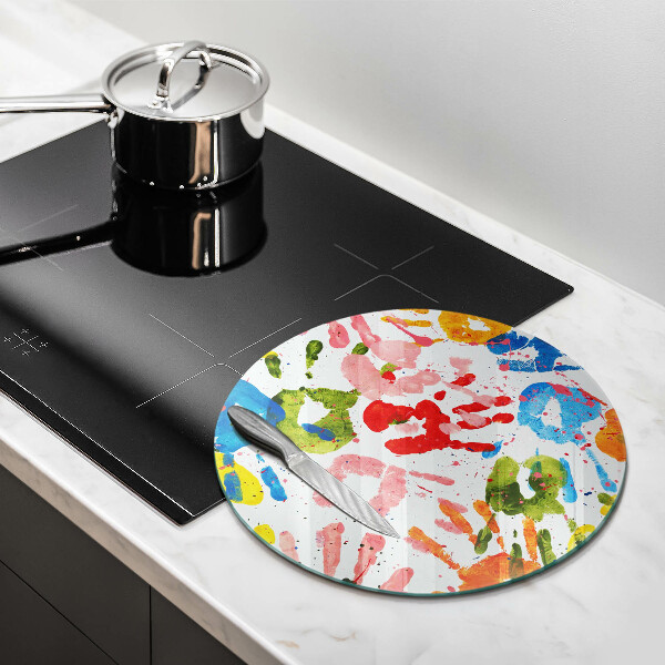 Protection plaque induction Traces de mains d'enfants