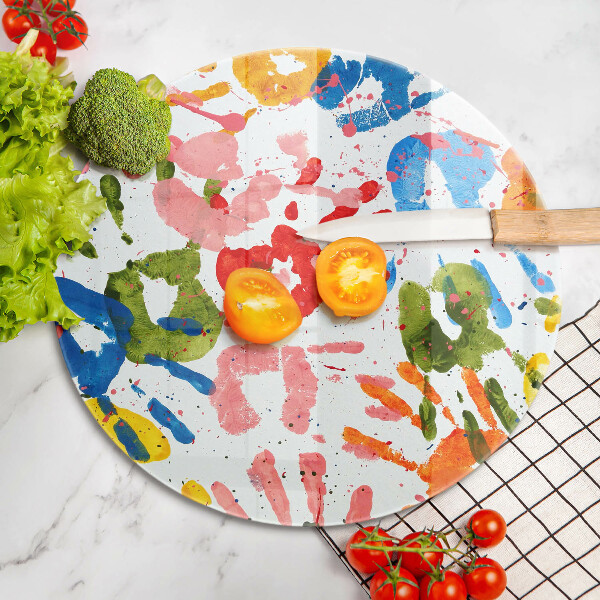 Protection plaque induction Traces de mains d'enfants