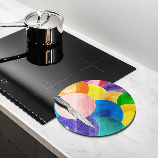 Protection plaque induction Cercles colorés