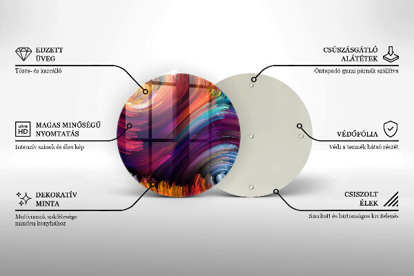 Protection plaque induction Des reflets colorés