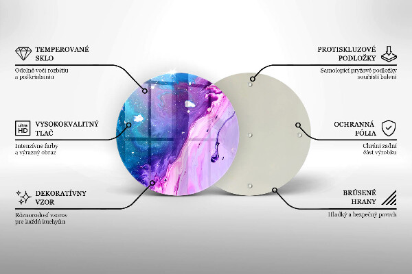 Protection plaque induction Encres d'abstraction