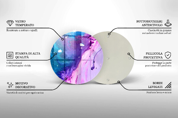 Protection plaque induction Encres d'abstraction