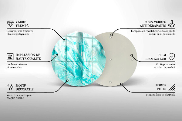 Protection plaque induction Peintures abstraites