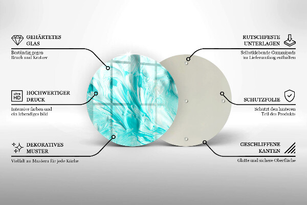 Protection plaque induction Peintures abstraites