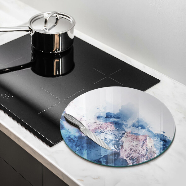 Protection plaque induction Montagnes peintes abstraites