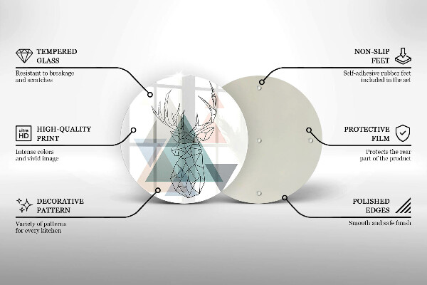 Protection plaque induction Cerf abstrait