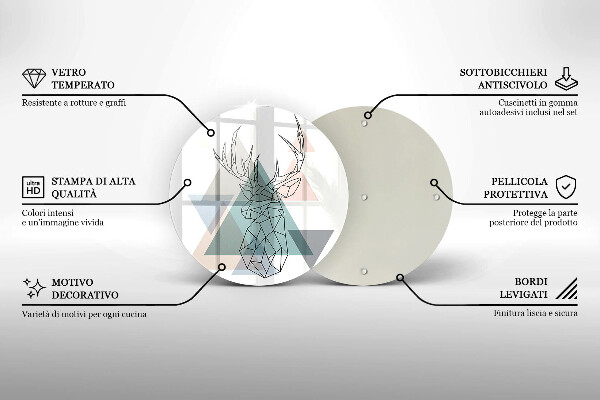 Protection plaque induction Cerf abstrait
