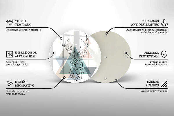 Protection plaque induction Cerf abstrait