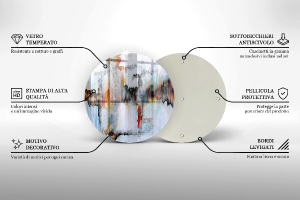Protection plaque induction Peintures abstraites
