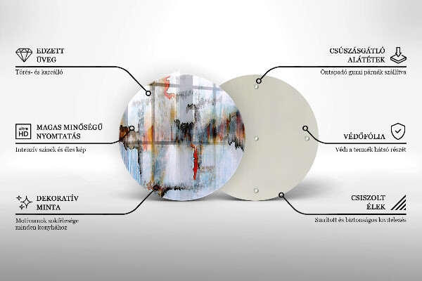 Protection plaque induction Peintures abstraites