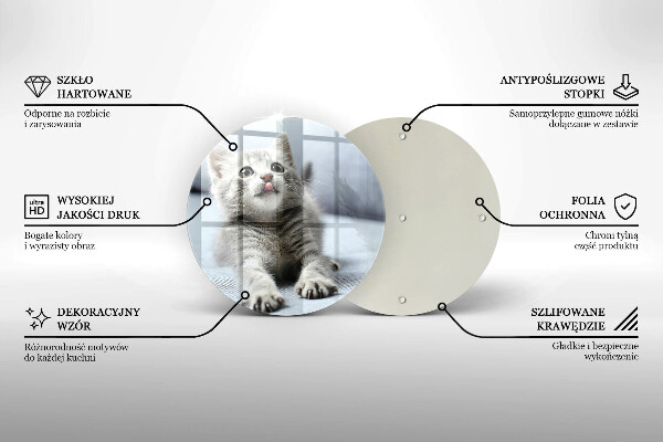 Protection plaque induction Petit chaton mignon