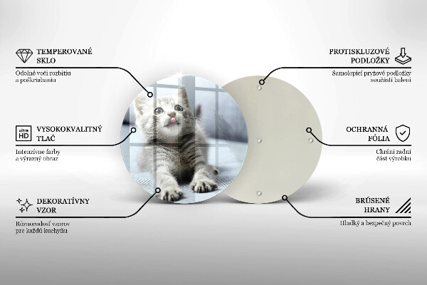 Protection plaque induction Petit chaton mignon