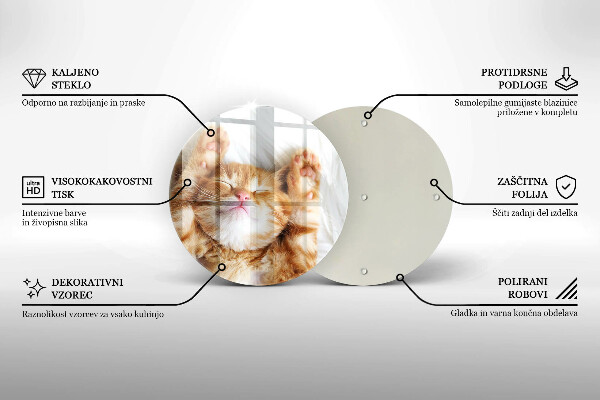 Protection plaque induction Petit chaton mignon