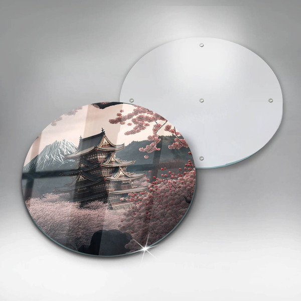 Protection plaque induction Paysage de construction japonais