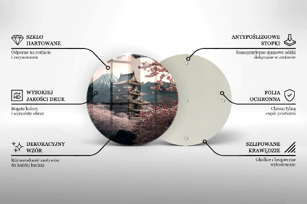 Protection plaque induction Paysage de construction japonais