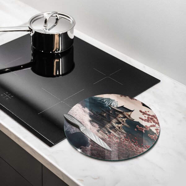 Protection plaque induction Paysage de construction japonais