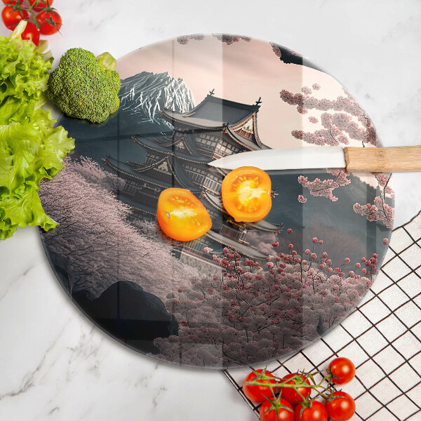 Protection plaque induction Paysage de construction japonais