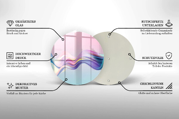 Protection plaque induction Abstraction pastel