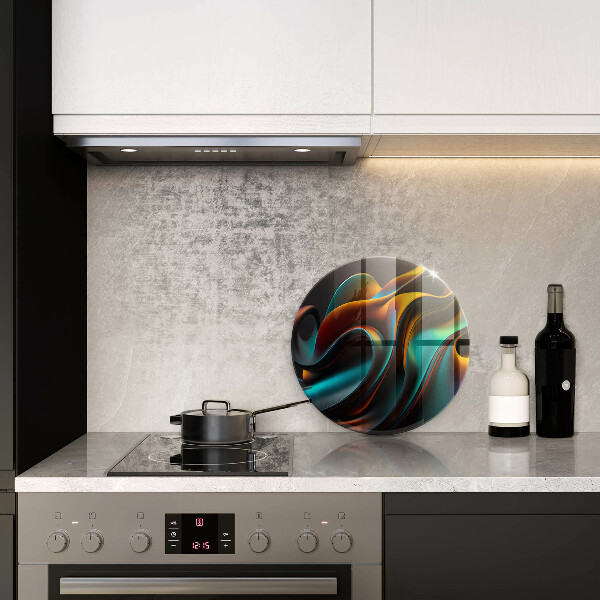 Protection plaque induction Abstraction colorée