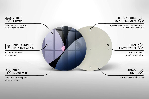 Protection plaque induction Formes abstraites