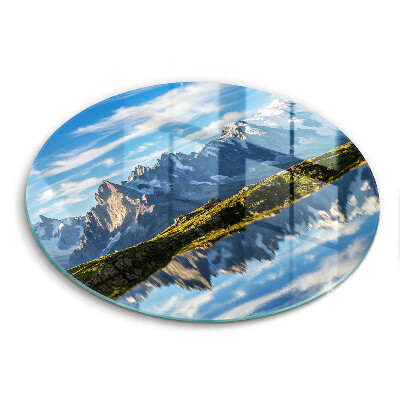 Protection plaque induction Paysage de montagne