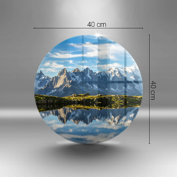 Protection plaque induction Paysage de montagne