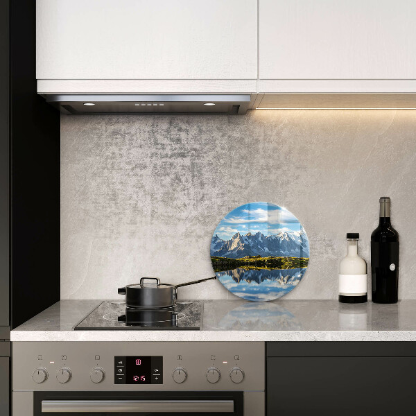 Protection plaque induction Paysage de montagne