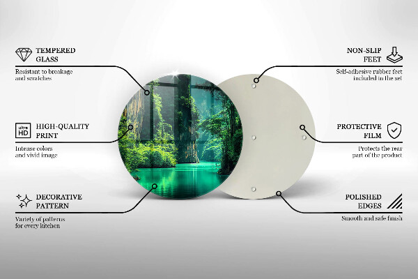 Protection plaque induction Paysage lagon