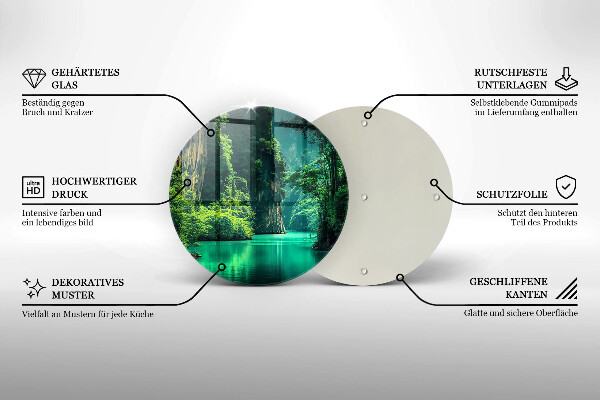 Protection plaque induction Paysage lagon