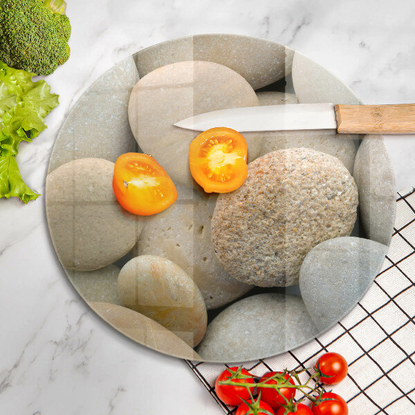 Protection plaque induction Modèle de pierres ovales