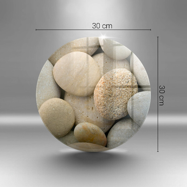 Protection plaque induction Modèle de pierres ovales